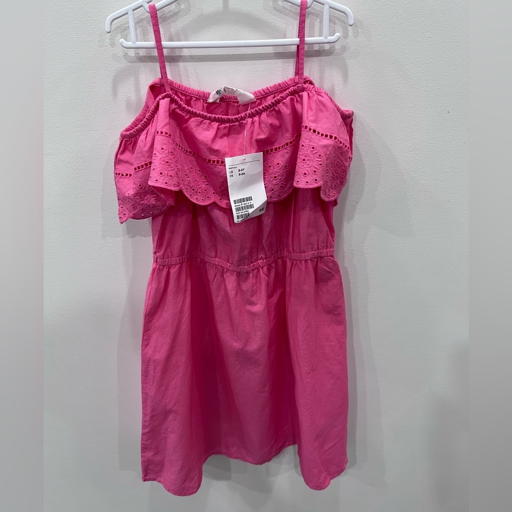 H&M Girls Eyelet Summer Dress NWT